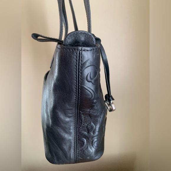 Brighton Black Embossed Shoulder Bag - Picture 8 of 16